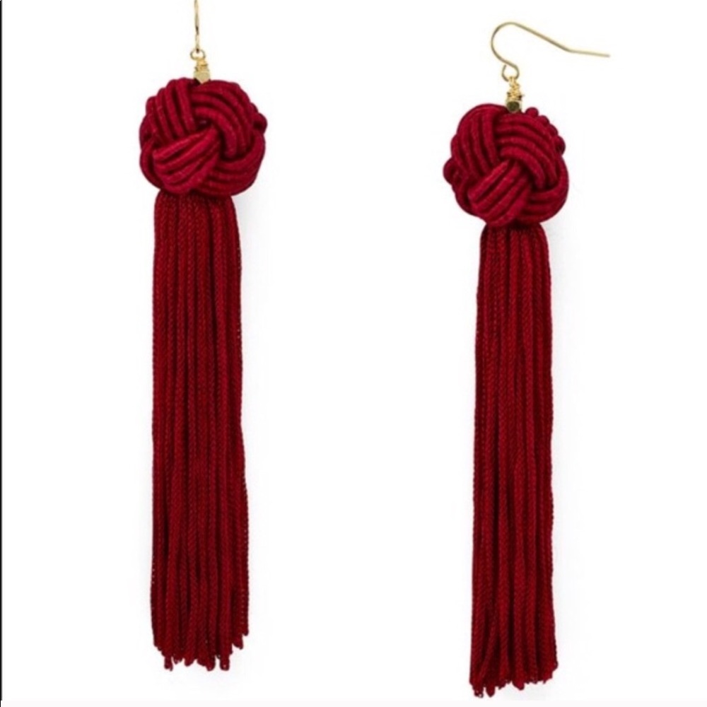Vanessa Mooney the Astrid knotted tassel earrings